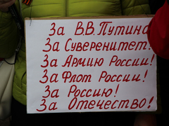 В центре Саратова прошел патриотический митинг