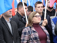 В центре Саратова прошел патриотический митинг
