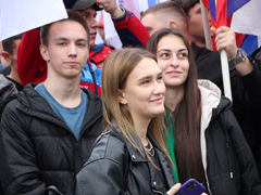В центре Саратова прошел патриотический митинг