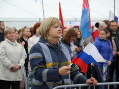 В центре Саратова прошел патриотический митинг