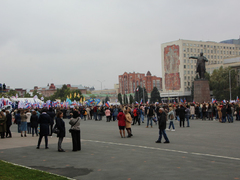 В центре Саратова прошел патриотический митинг