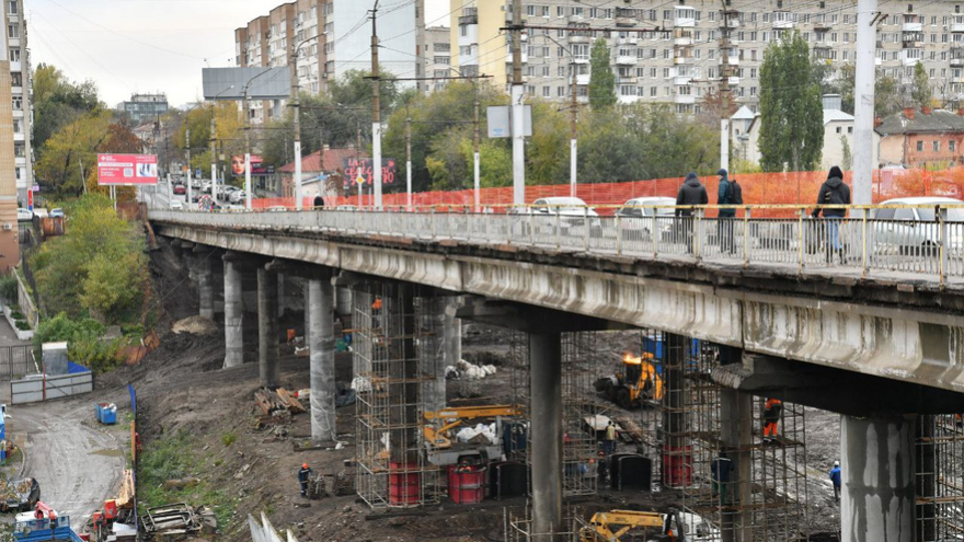 Дорогу на мосту через Глебучев овраг полностью откроют 15 ноября