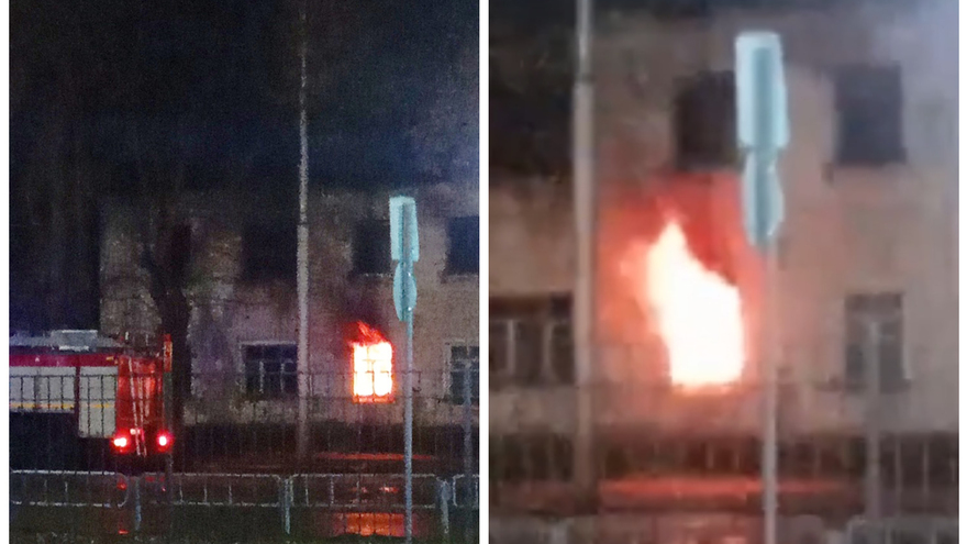 В Заводском районе загорелся аварийный дом