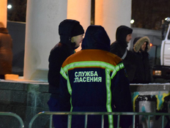 Крещение в Саратове. Смыть грехи в ледяной Волге пришли единицы