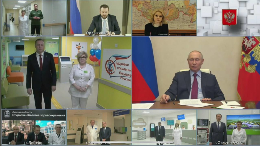 Бусаргин на открытии двух поликлиник в Саратове рассказал Путину о главном результате в здравоохранении