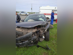 Пожилой водитель Toyota пострадал в столкновении с Ладой