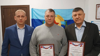 Помощник председателя Союза Петр Баранников поздравил с днем рождения председателя совета Cоюза управляющих организаций региона