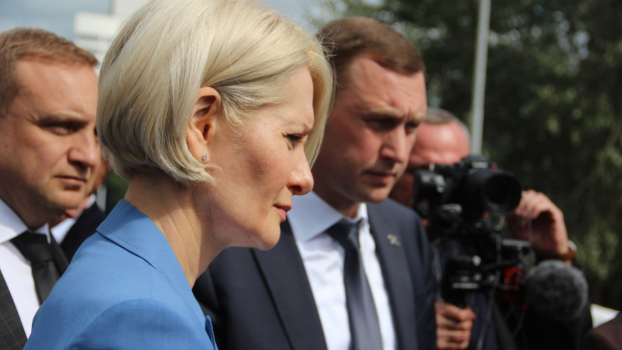 Вице-премьеру Правительства РФ Виктории Абрамченко показали крупнейший коллектор Саратова