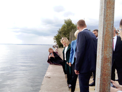 Вице-премьеру Правительства РФ Виктории Абрамченко показали крупнейший коллектор Саратова