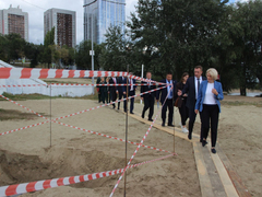 Вице-премьеру Правительства РФ Виктории Абрамченко показали крупнейший коллектор Саратова