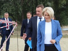 Вице-премьеру Правительства РФ Виктории Абрамченко показали крупнейший коллектор Саратова