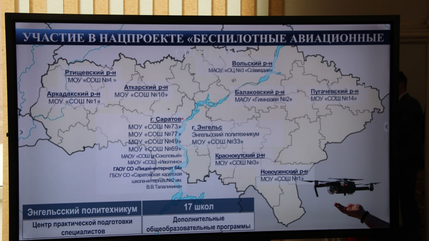 Министр образования намерен научить саратовских школьников управлять дронами, как компьютерами