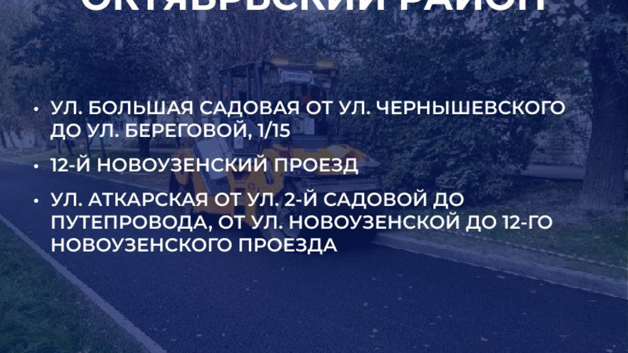 В Саратове на ремонт 27 дорог готовы потратить 180 миллионов рублей