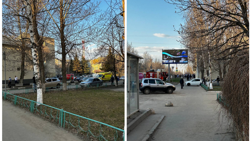В Саратове загорелась пятиэтажка: взрослых и детей эвакуировали по автолестнице
