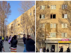 В Саратове загорелась пятиэтажка: взрослых и детей эвакуировали по автолестнице