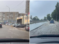 Саратов накрыло мощным ливнем