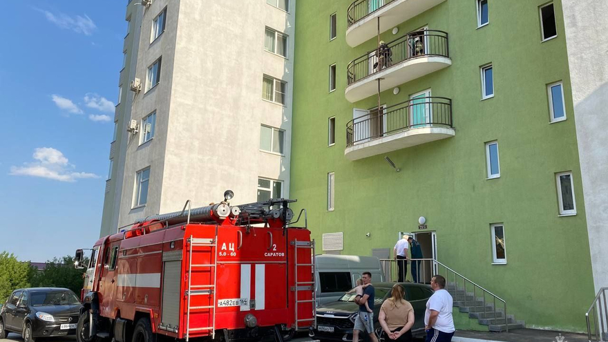 В Саратове в ЖК Ямайка случился пожар