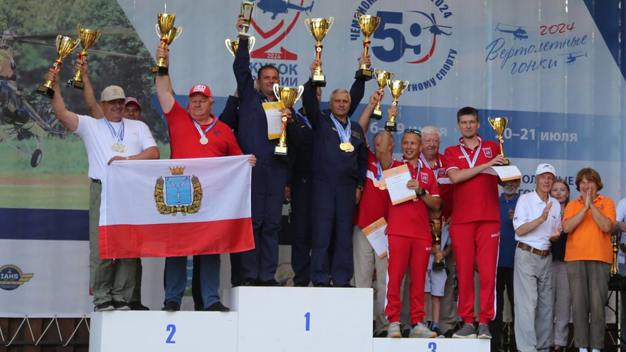 Саратовцы завоевали серебро чемпионата России по вертолетному спорту