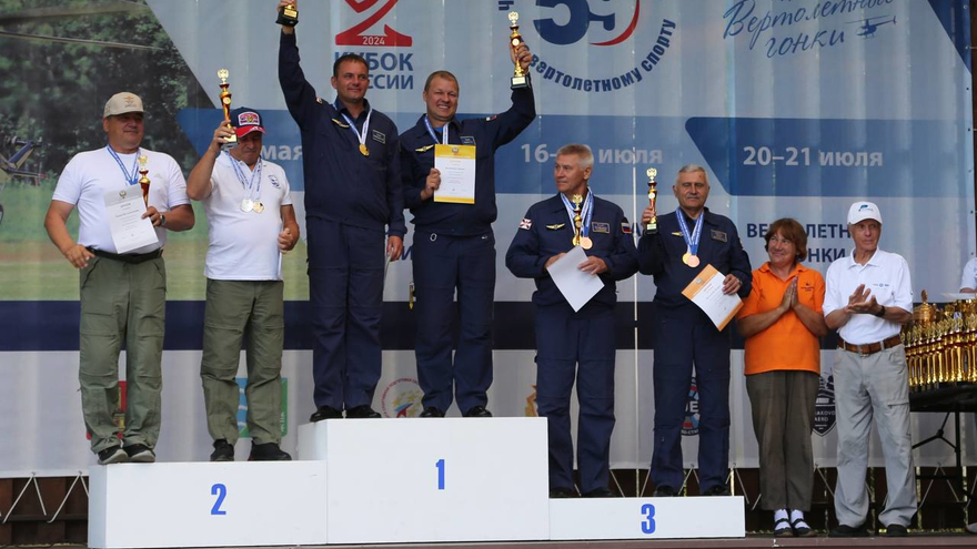 Саратовцы завоевали серебро чемпионата России по вертолетному спорту