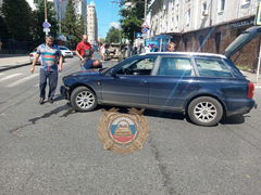 УАЗ перевернулся в центре Саратова