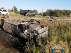 В Саратовской области 2 человека погибли и 3 пострадали в столкновении легковушек