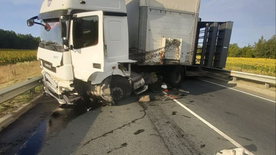 В Саратовской области двое взрослых и двое детей пострадали в ДТП с КамАЗом