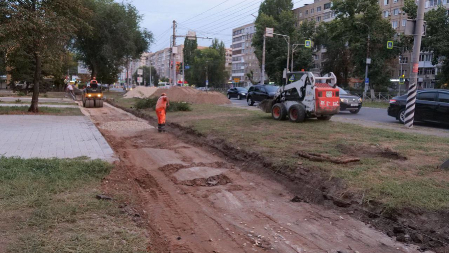 В Энгельсе отремонтировали 6 километров тротуаров: работа продолжится в 2025 году
