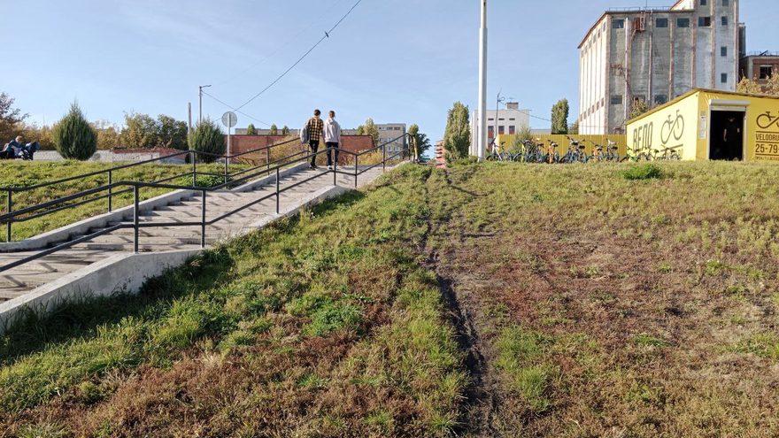 В Саратове самокатчики устроили заезды по газону и изуродовали его