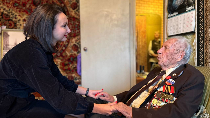 Саратовский ветеран Николай Соков отмечает 102-летие