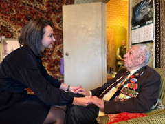 Саратовский ветеран Николай Соков отмечает 102-летие