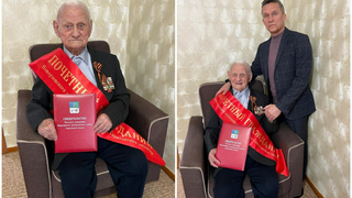 В Саратовской области 100-летний ветеран стал почетным гражданином