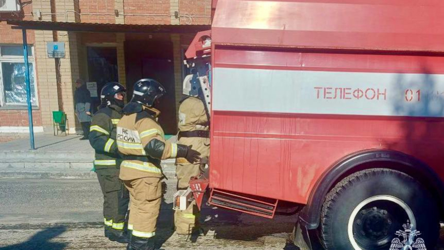В администрации Воскресенского района тушили условный пожар