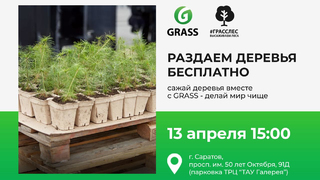 Саратов станет зеленее: GRASS раздаст 5 000 саженцев