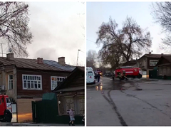 В Саратове горел исторический дом, где жил писатель Федин
