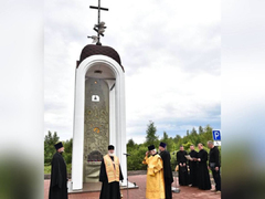 На месте гибели Сергея Пускепалиса установили обелиск-часовню