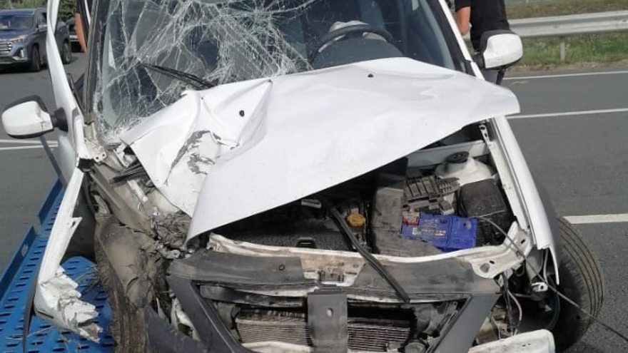 В Саратовской области на трассе Лада влетела в столб: есть пострадавшие