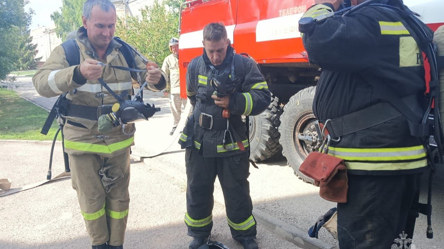Учения: добровольцы и пожарные потушили храм под Саратовом