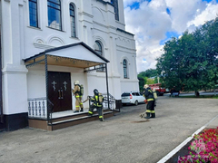 Учения: добровольцы и пожарные потушили храм под Саратовом