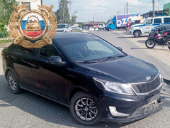 Мальчик на мотоцикле угодил под KIA и попал в больницу