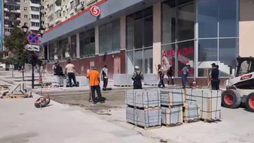 Благоустройство участка в 5 тысяч квадратов на Волжской завершат к 1 сентября