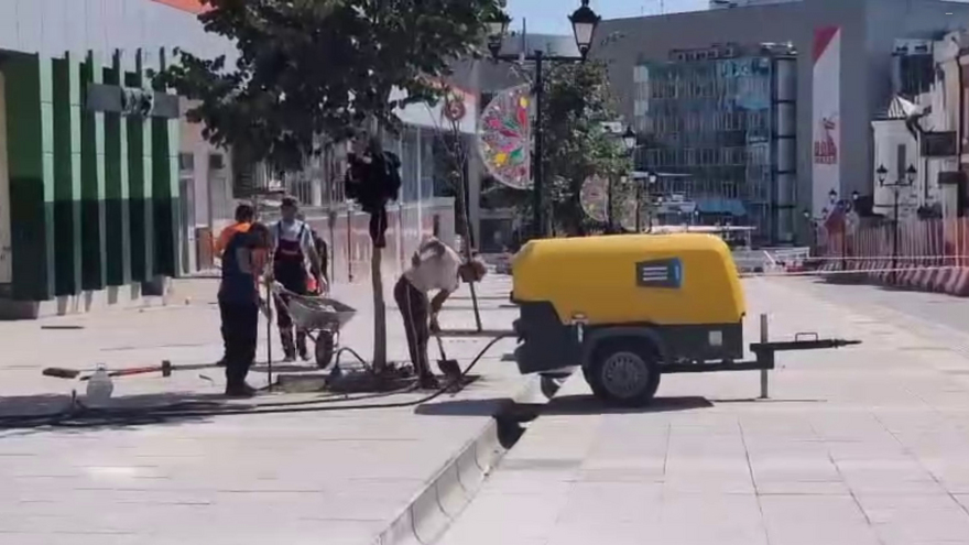 Благоустройство участка в 5 тысяч квадратов на Волжской завершат к 1 сентября