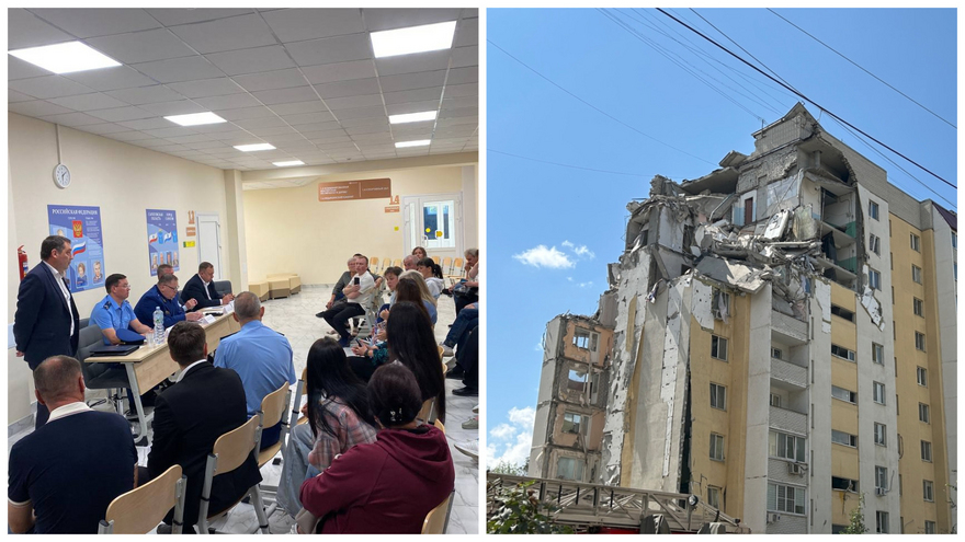 Взрыв дома в Саратове: жильцы обсудили проблемы с прокурорами и чиновниками