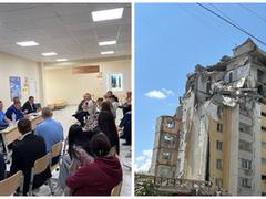 Взрыв дома в Саратове: жильцы обсудили проблемы с прокурорами и чиновниками