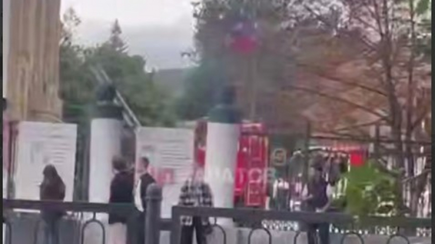 На территории СГУ тушат воображаемый пожар