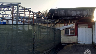 В Аткарске горела пекарня