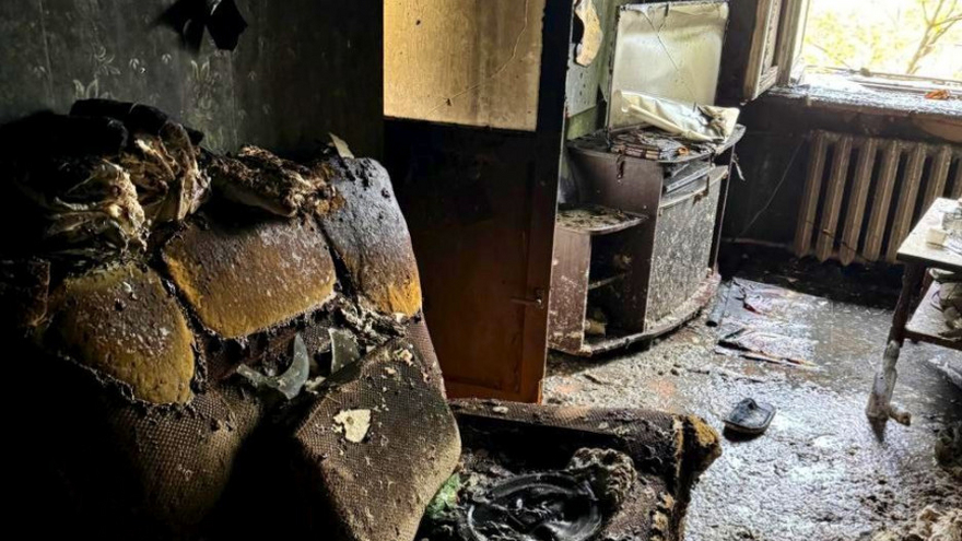 В горевшей саратовской девятиэтажке нашли труп женщины