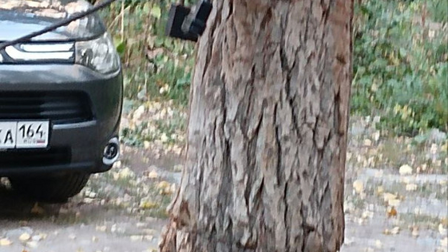 Самозахват!: читательница пожаловалась на парковку у детской площадки в Саратове