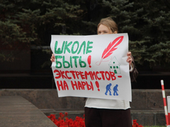 Экстремистов – на нары!: у саратовской облдумы прошел очередной пикет за строительство школы