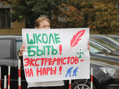 Экстремистов – на нары!: у саратовской облдумы прошел очередной пикет за строительство школы