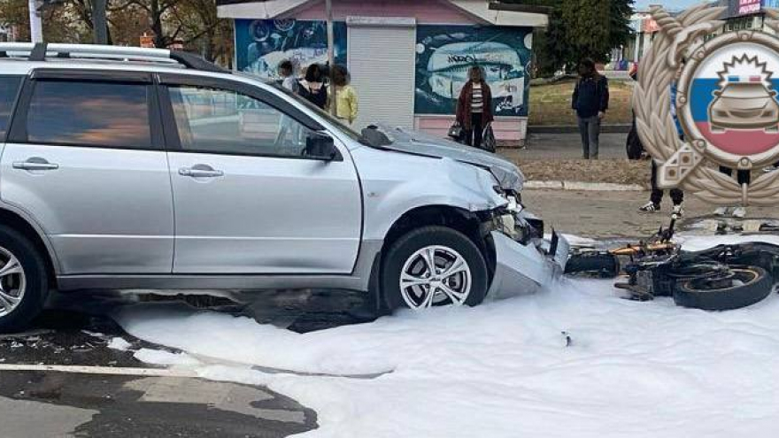 В Балашове 13-летний байкер пострадал в ДТП с кроссовером
